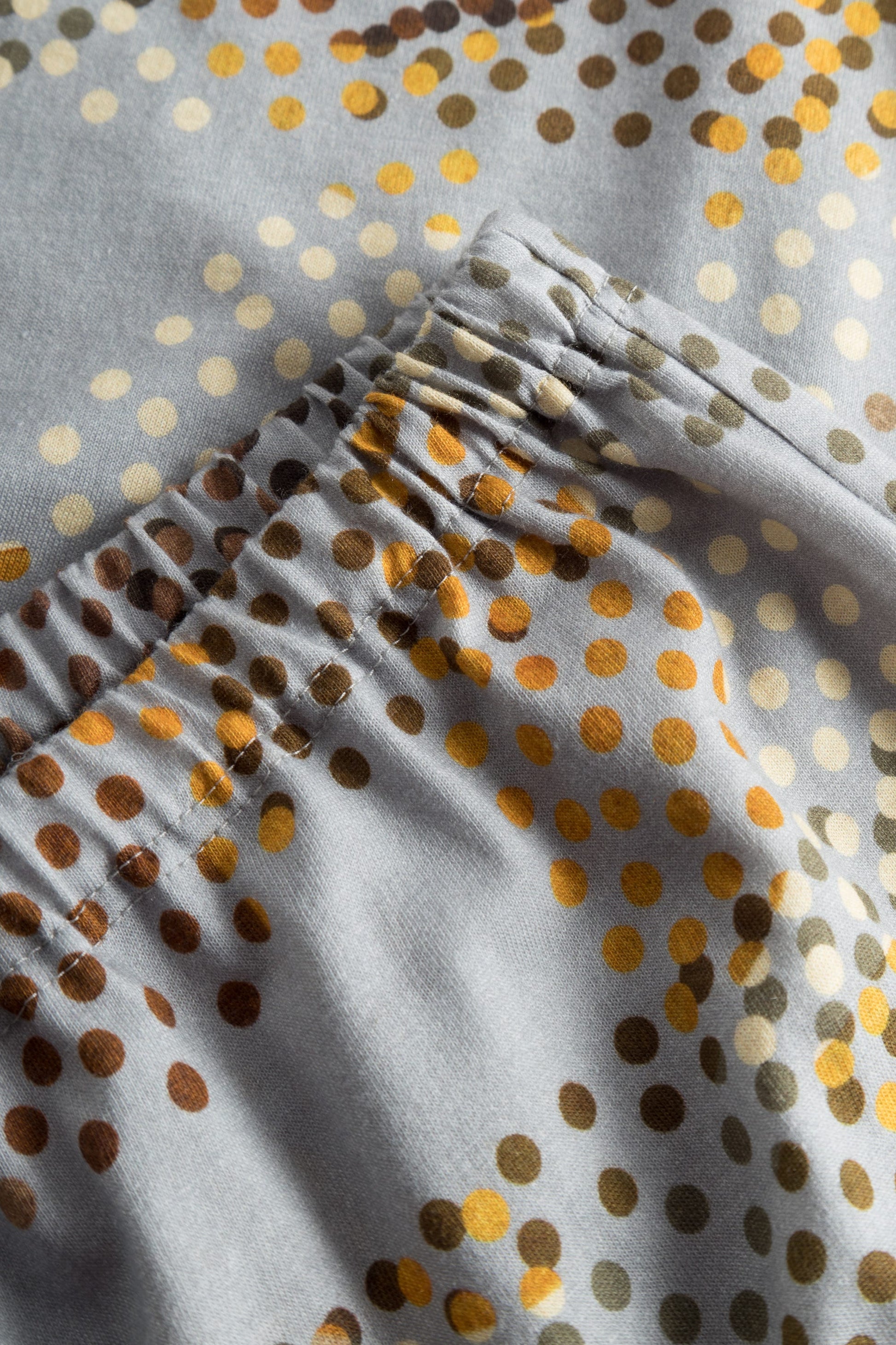 Detailbild 3 von Pyjama im Tupfen-Druck Kellerfalte Baumwolle/Modal