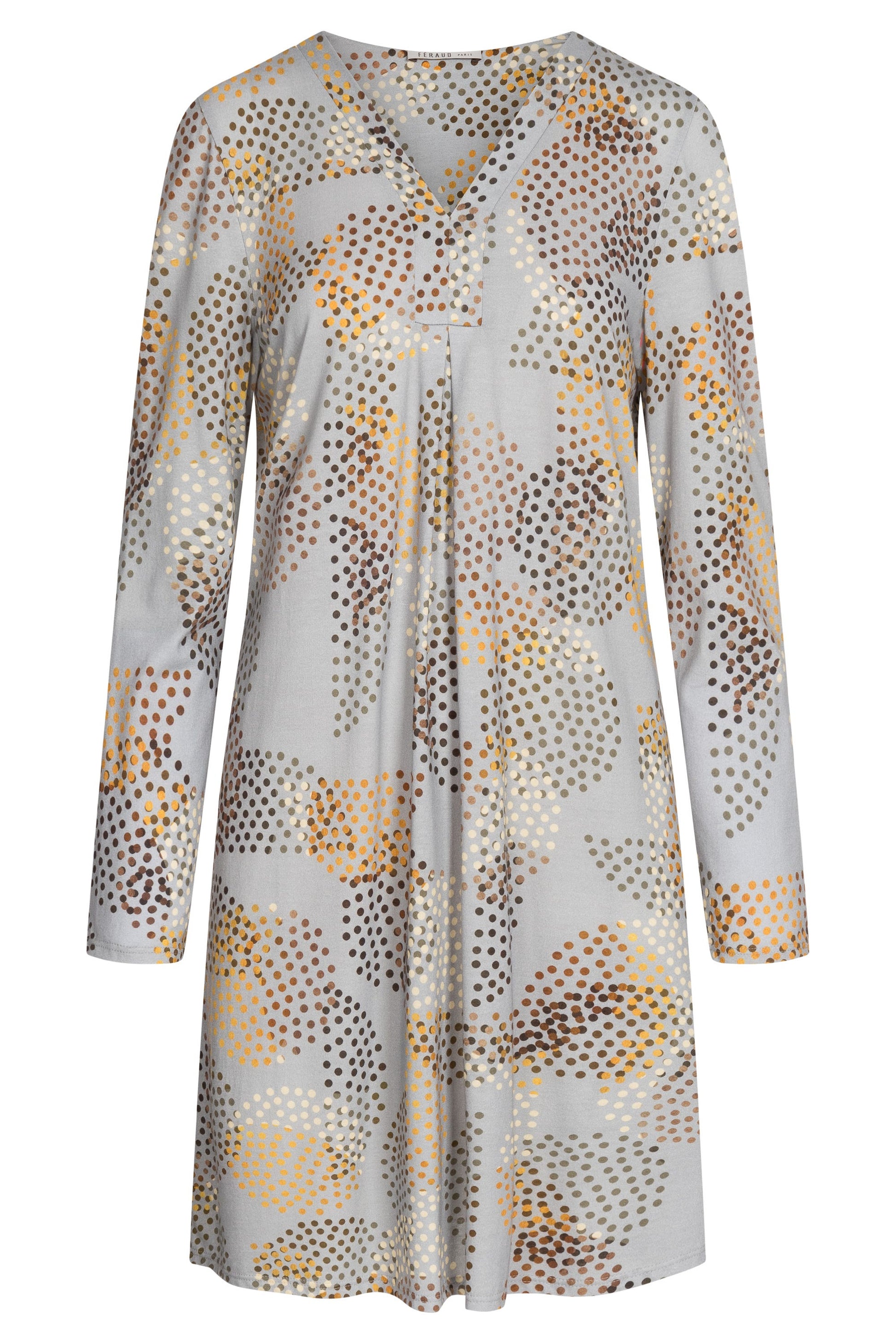 Hollowbild von Nachthemd im Tupfen-Druck Kellerfalte Baumwolle/Modal