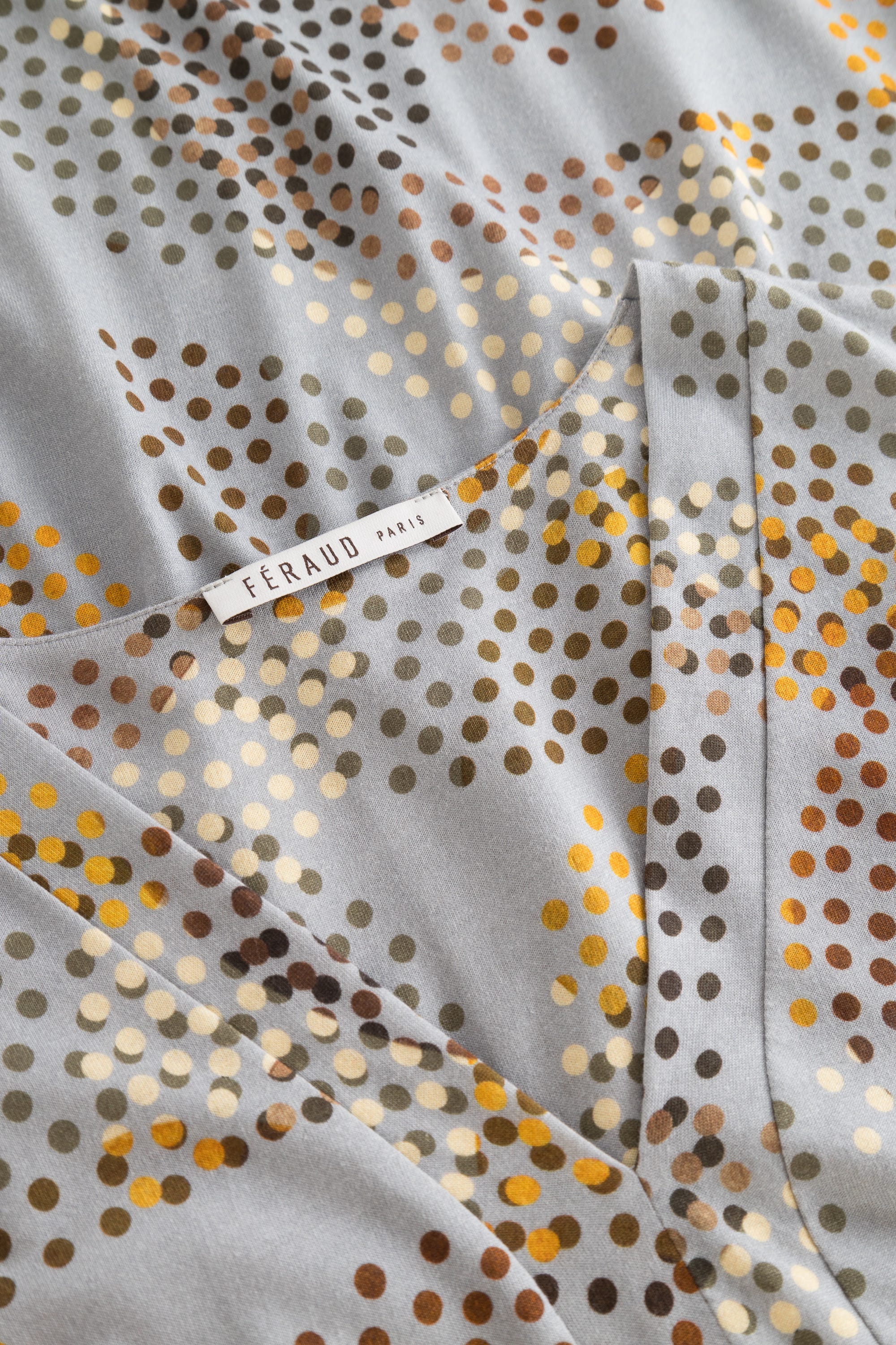 Detailbild 1 von Nachthemd im Tupfen-Druck Kellerfalte Baumwolle/Modal