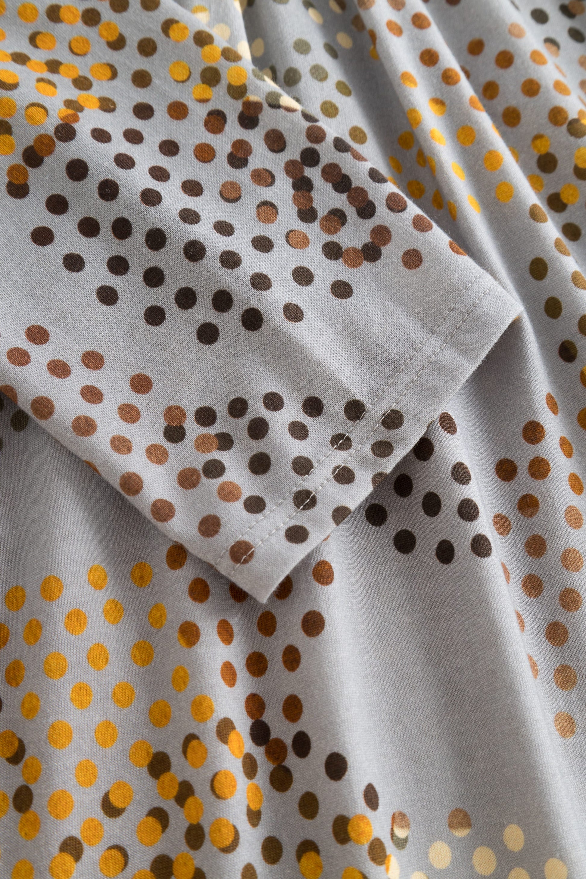 Detailbild 2 von Nachthemd im Tupfen-Druck Kellerfalte Baumwolle/Modal