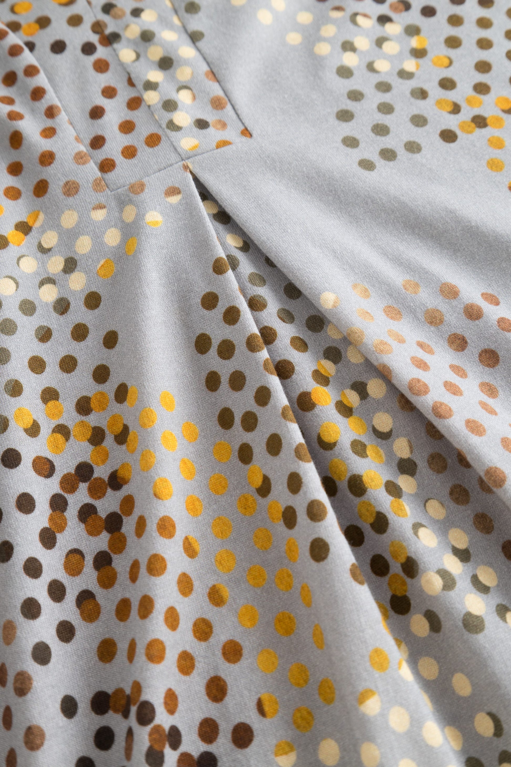 Detailbild 3 von Nachthemd im Tupfen-Druck Kellerfalte Baumwolle/Modal