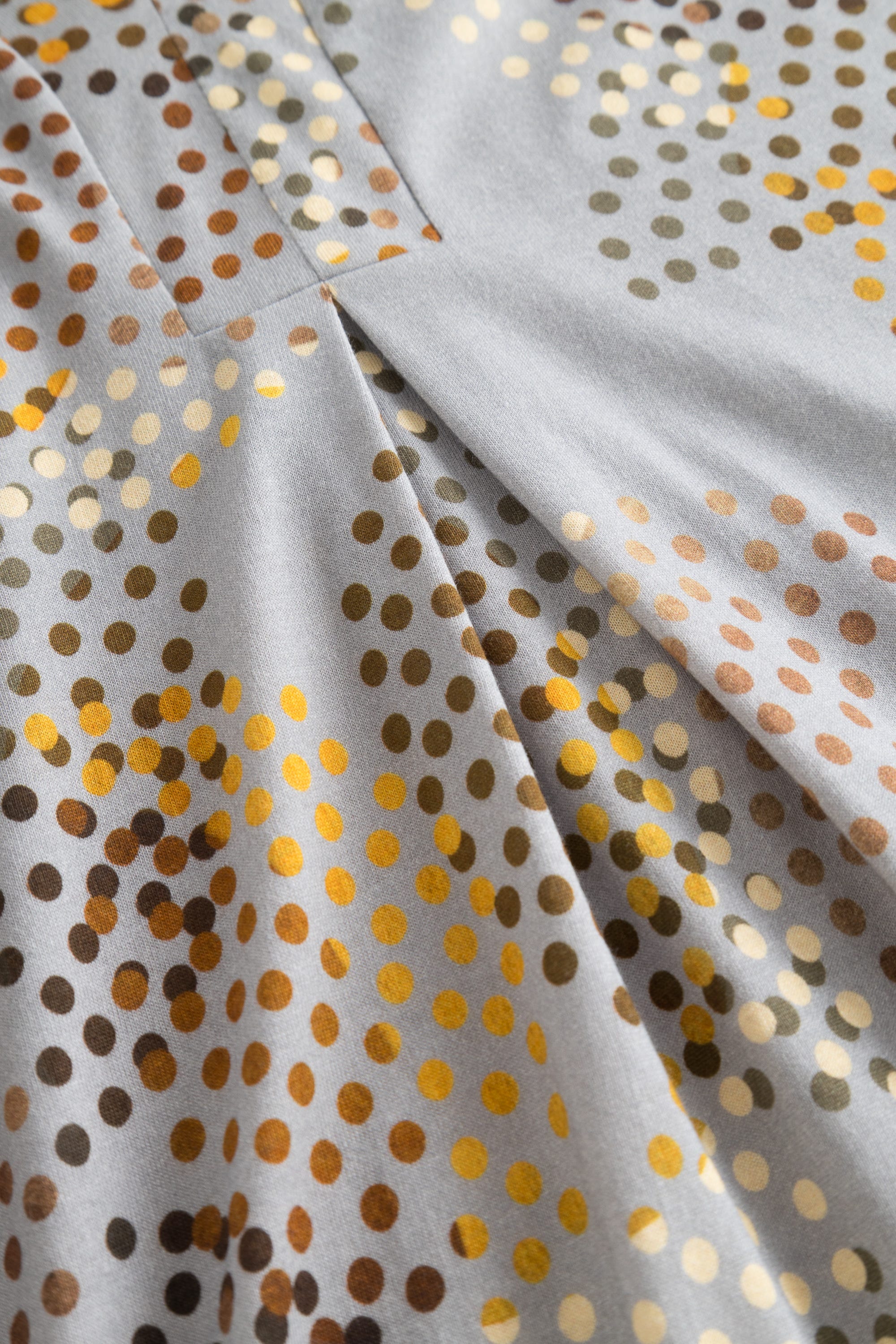 Detailbild 3 von Nachthemd im Tupfen-Druck Kellerfalte Baumwolle/Modal