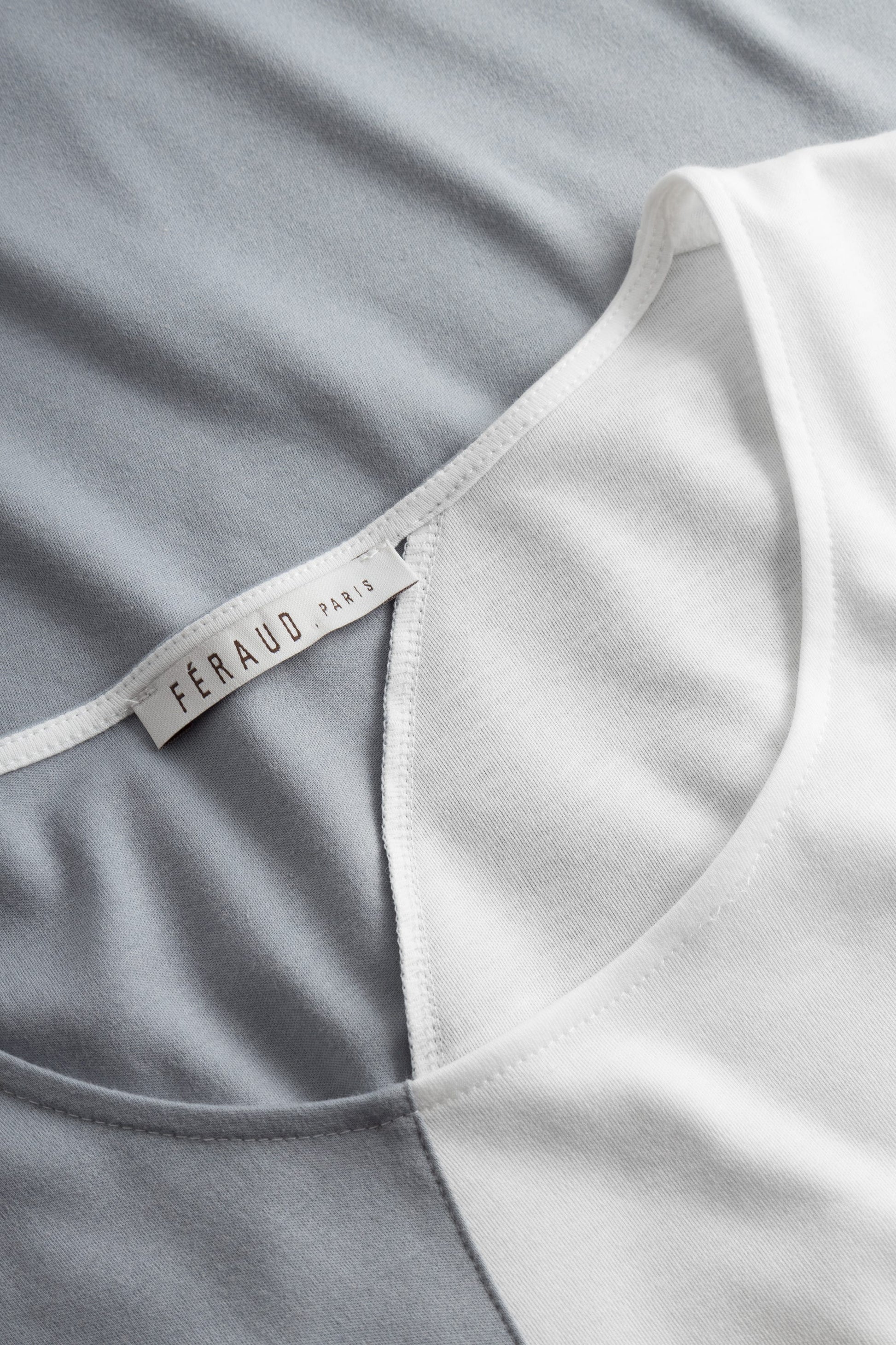 Detailbild 1 von Nachthemd in Bicolour-Optik Grau 100% Baumwolle