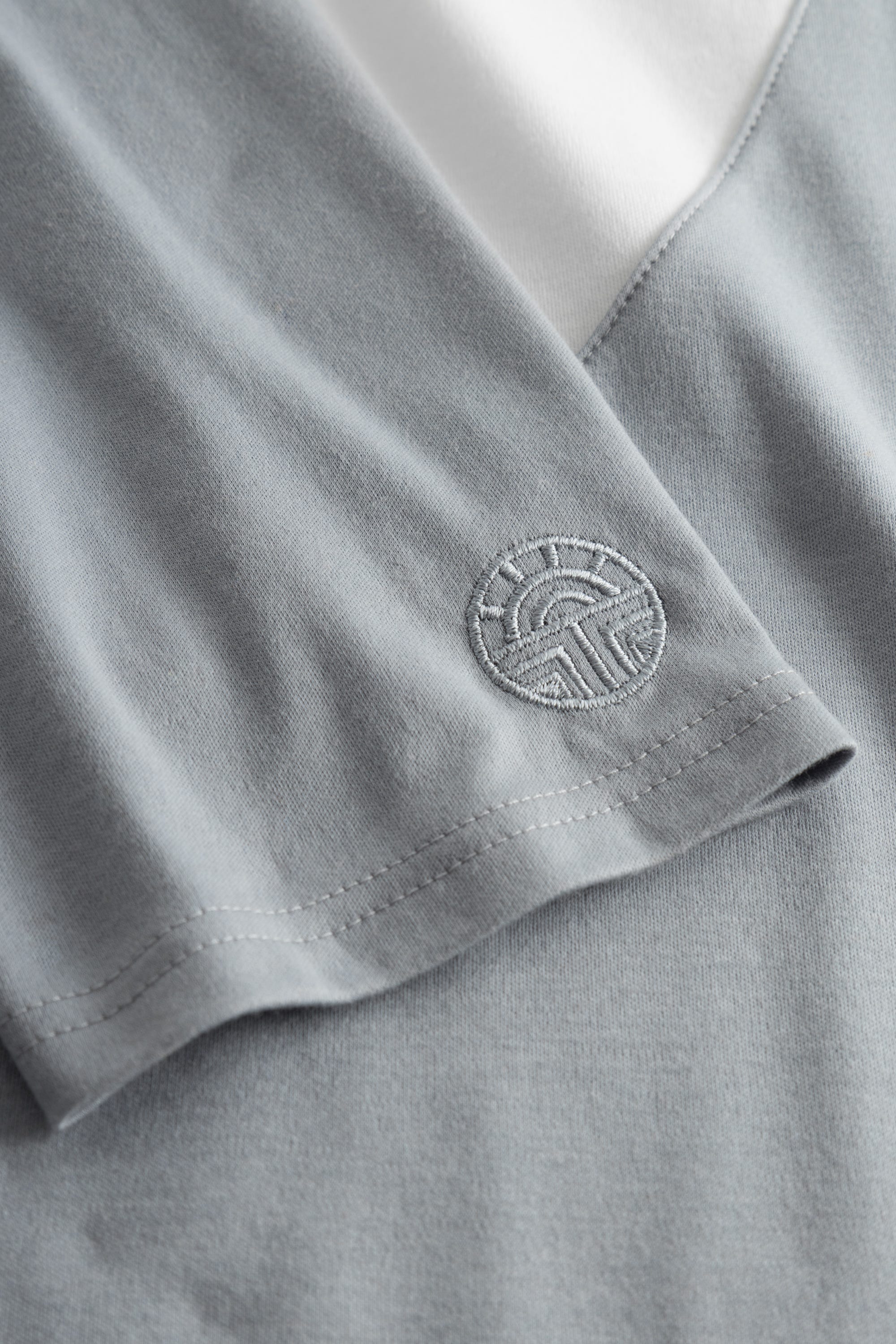 Detailbild 2 von Nachthemd in Bicolour-Optik Grau 100% Baumwolle