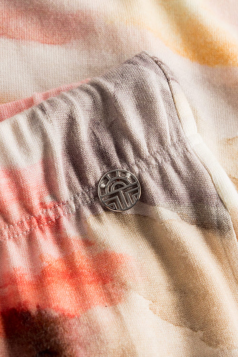 Detailbild 2 von Hose im Aquarell-Druck Strick Materialmix