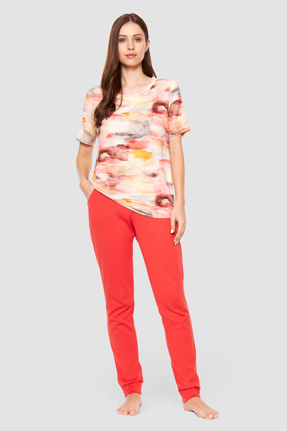 Detailbild 1 von Hose mit Taschen und Kordel Strick Baumwolle/Polyacryl