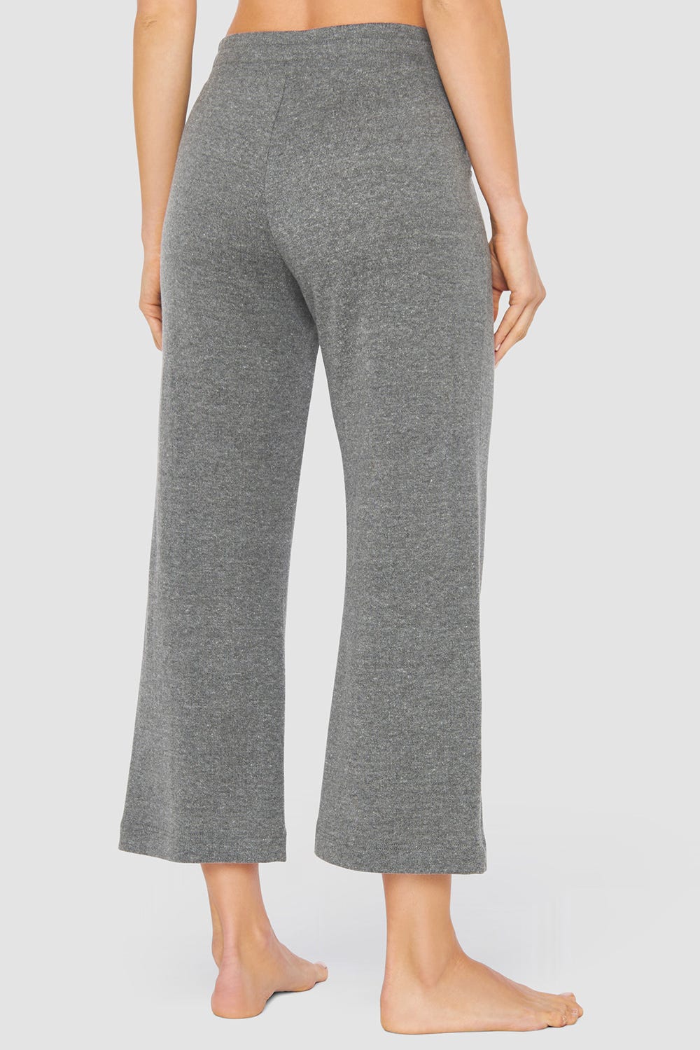 Rückansicht von Hose im Culotte-Stil Melange-Optik Baumwolle/Polyacryl