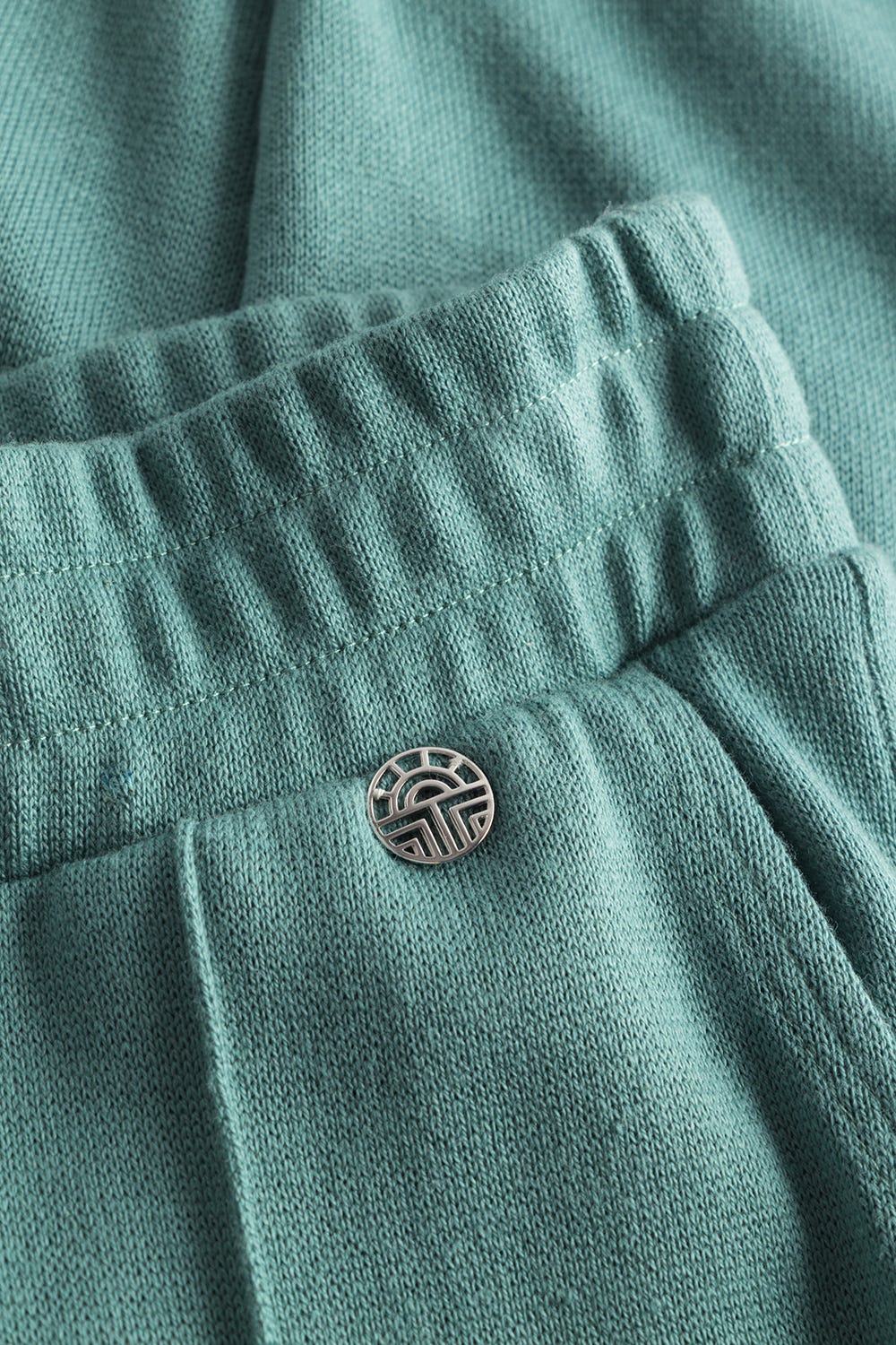 Detailbild 2 von Hose mit Steppnähten Petrol Strick Baumwolle/Acryl