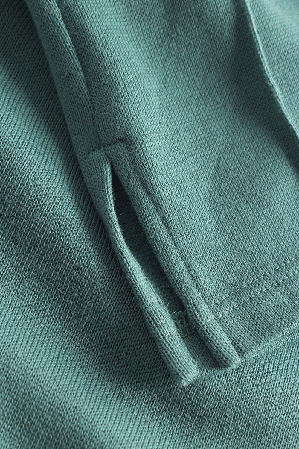 Detailbild 3 von Hose mit Steppnähten Petrol Strick Baumwolle/Acryl