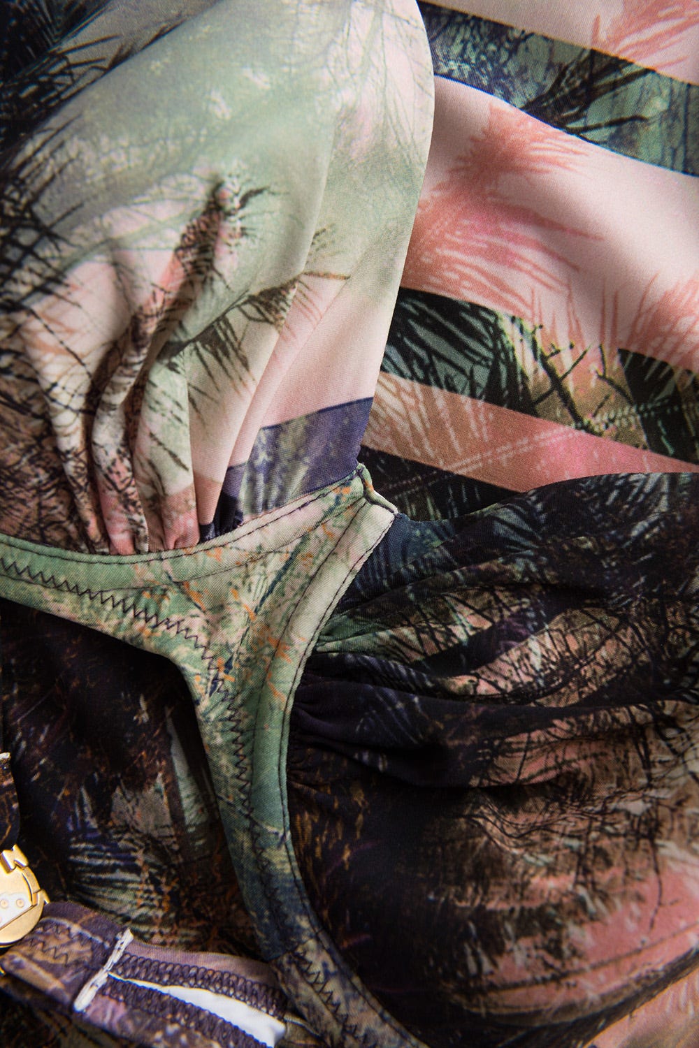 Detailbild 1 von Bikini im aufregenden Palmen-Druck Raffungen Polyamid/Elasthan