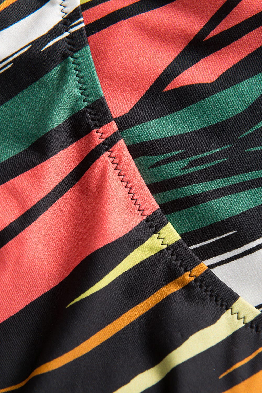 Detailbild 3 von Badeanzug im bunten Streifendruck Bügel Polyamid/Elasthan