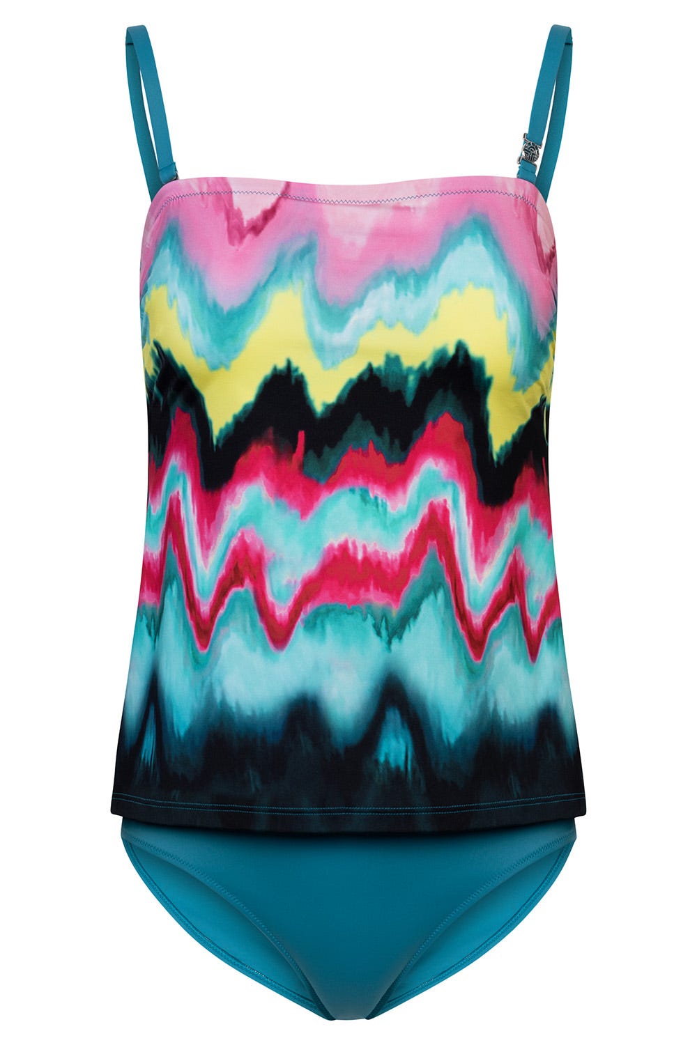 Hollowbild von Tankini im bunten Druck Grafisch Bügel Polyamid/Elasthan