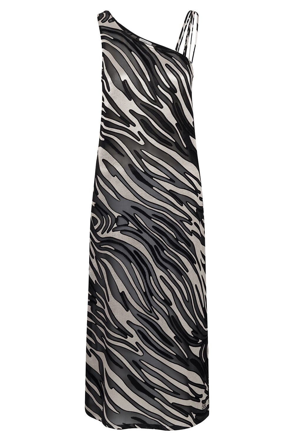 Hollowbild von Nachtkleid im Zebradruck exotisch elegant Polyester/Viskose