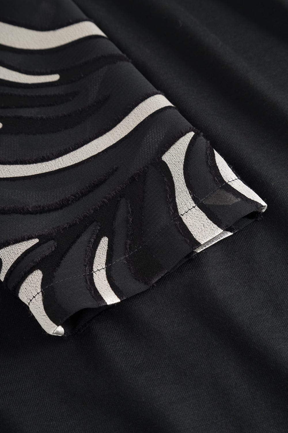 Detailbild 3 von Nachthemd mit elegantem Zebra-Detail exotisch Polyester/Viskose