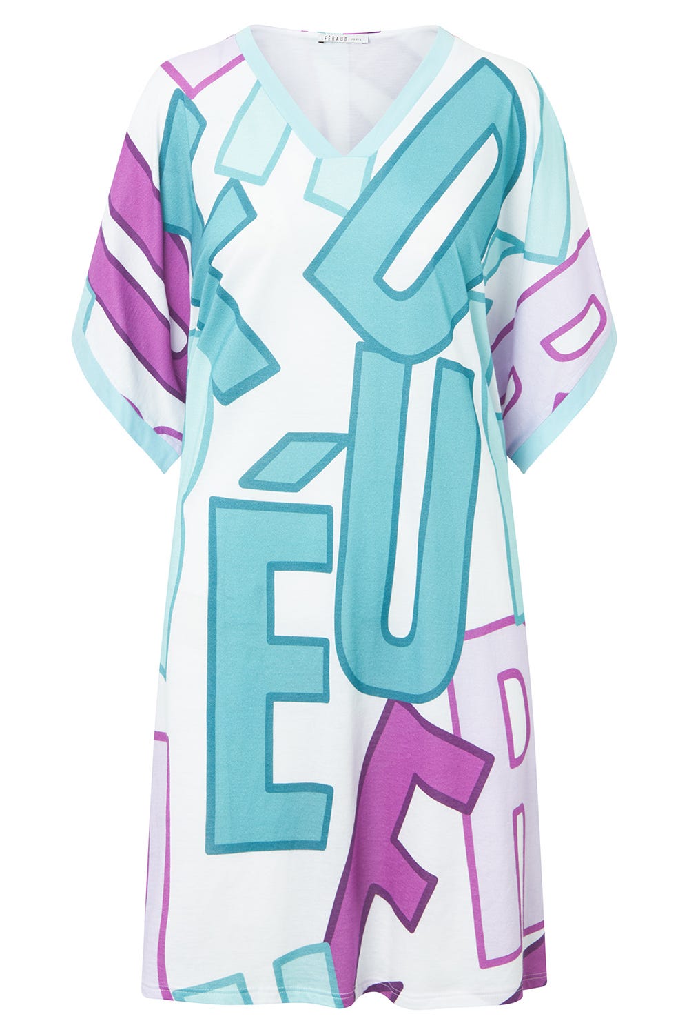 Hollowbild von Nachthemd mit Letterprint Baumwolle/Modal