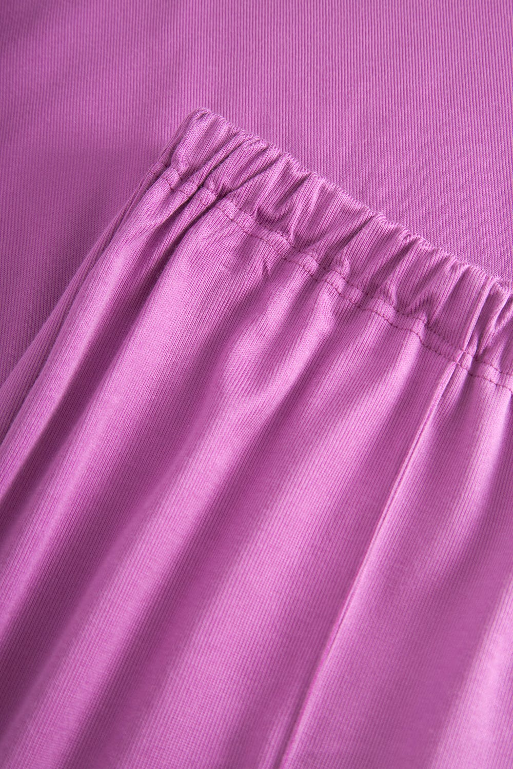 Detailbild 3 von Pyjama mit Logodetail und Nadelzug Violett Viskose/Baumwolle