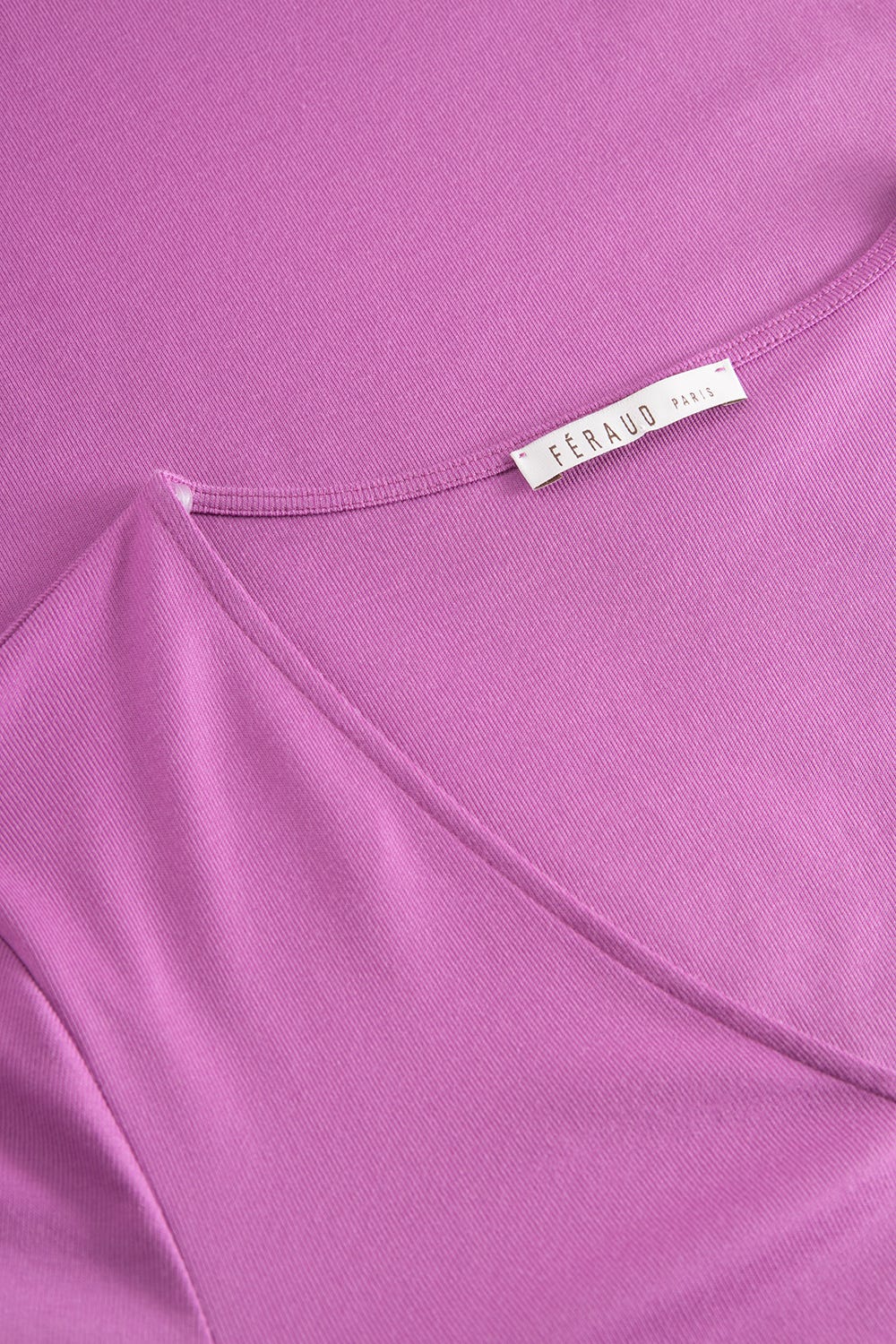 Detailbild 1 von Nachthemd mit Logodetail und Nadelzug Violett Viskose/Baumwolle
