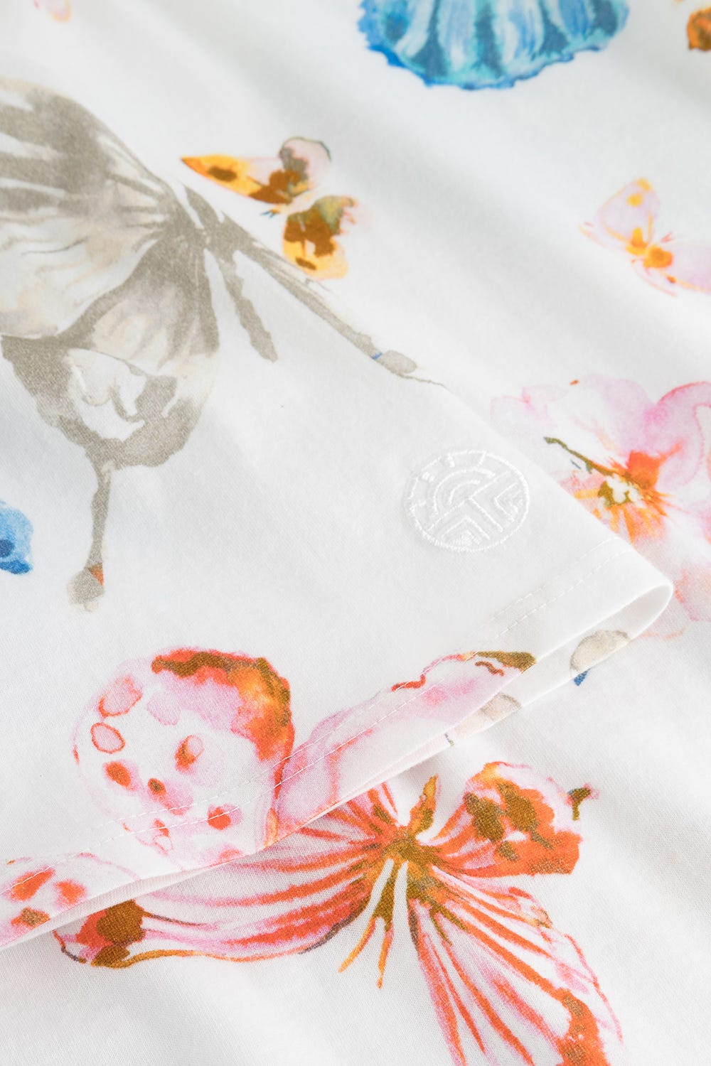 Detailbild 2 von Pyjama im Schmetterlingsdruck  romantisch verspielt 100% Baumwolle