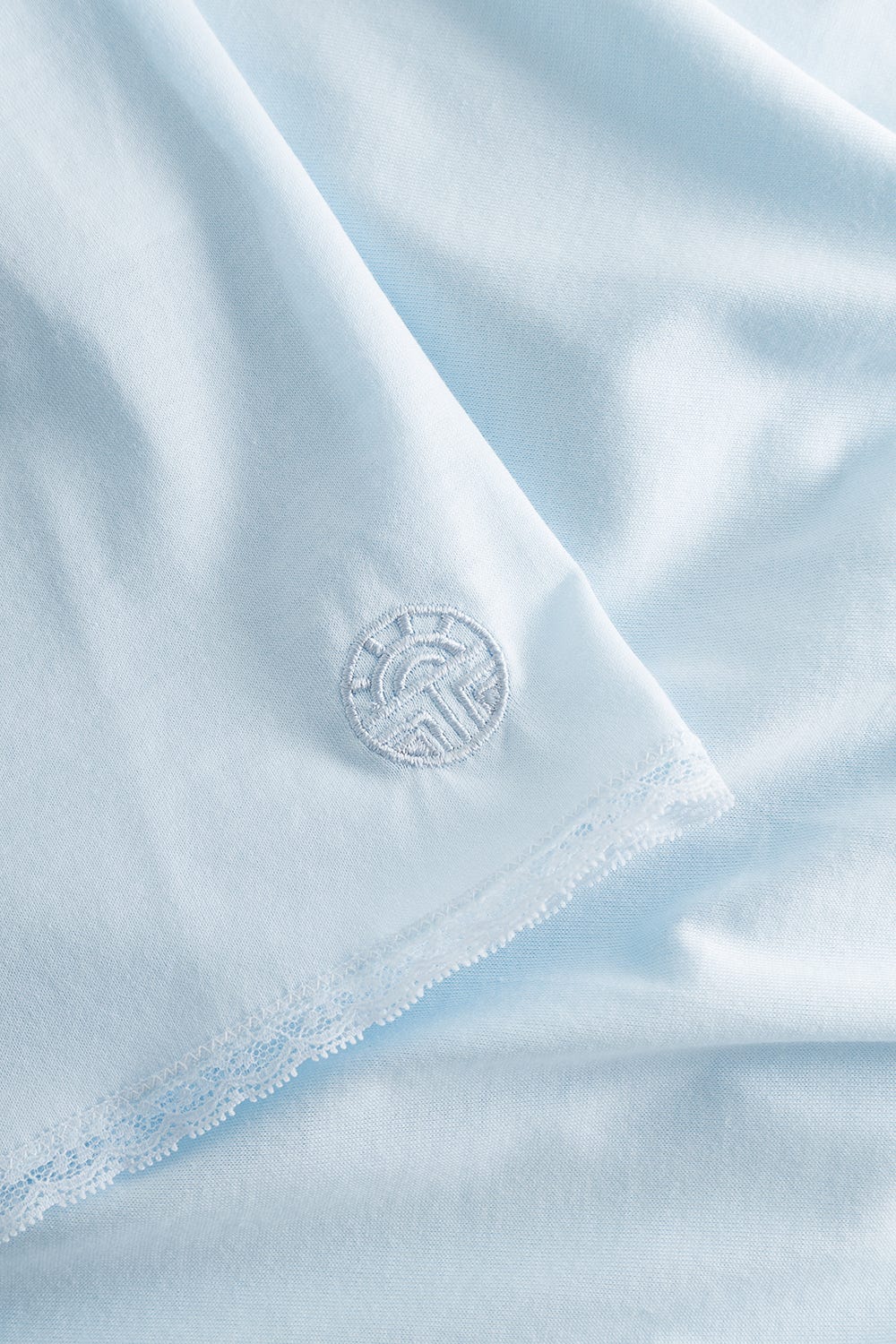 Detailbild 2 von Nachthemd ärmellos mit Spitzendetails Biesen romantisch 100% Baumwolle