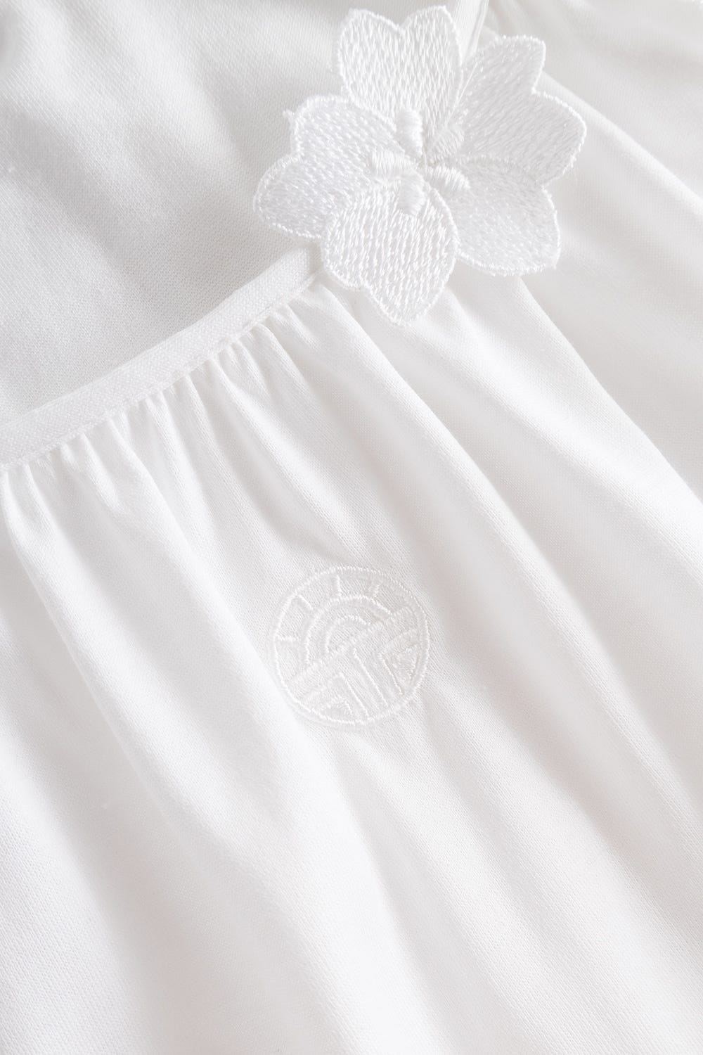 Detailbild 2 von Nachtkleid mit blumigen Spitzendetails Voile 100% Baumwolle