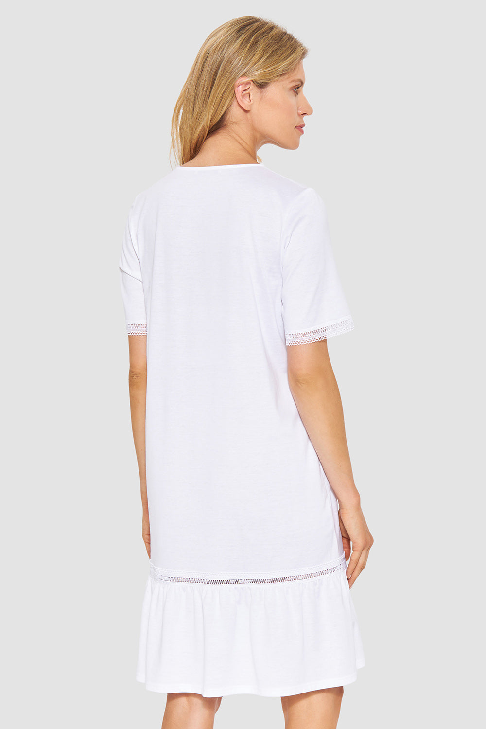 Rückansicht von Féraud Nachthemd Knielang