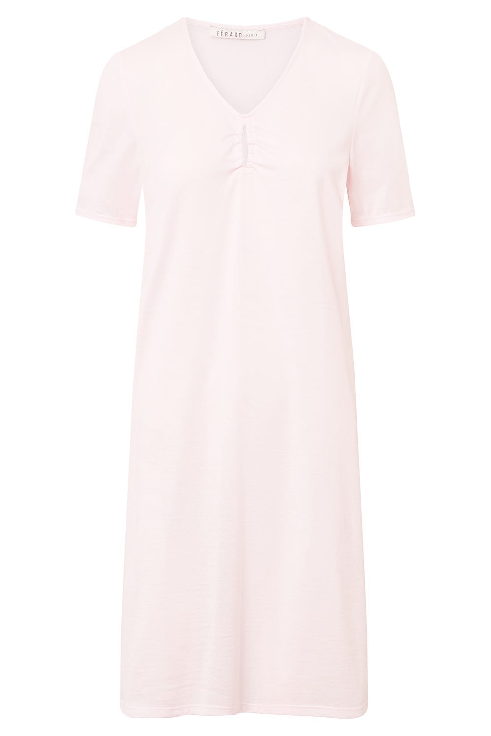 Hollowbild von Nachthemd mit Loch-Detail und Raffungen verspielt 100% Baumwolle