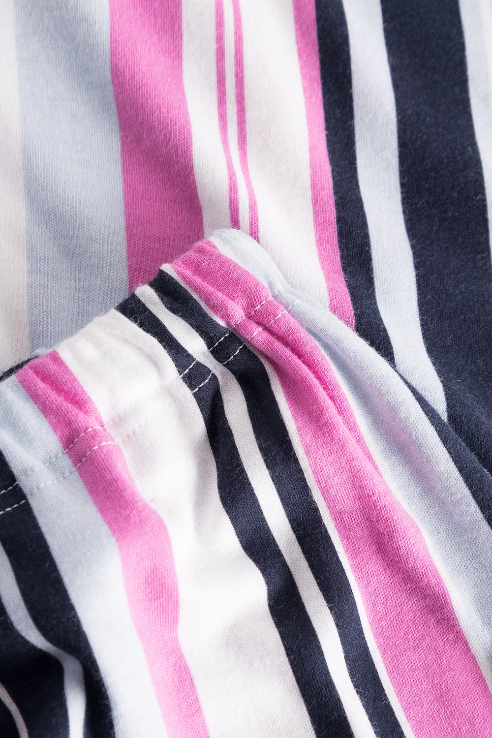 Detailbild 3 von Pyjama mit Multicolor-Streifenprint sportiv 100% Baumwolle