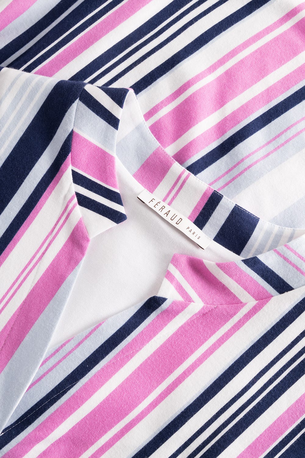 Detailbild 1 von Nachthemd mit Multicolor-Streifenprint sportiv 100% Baumwolle