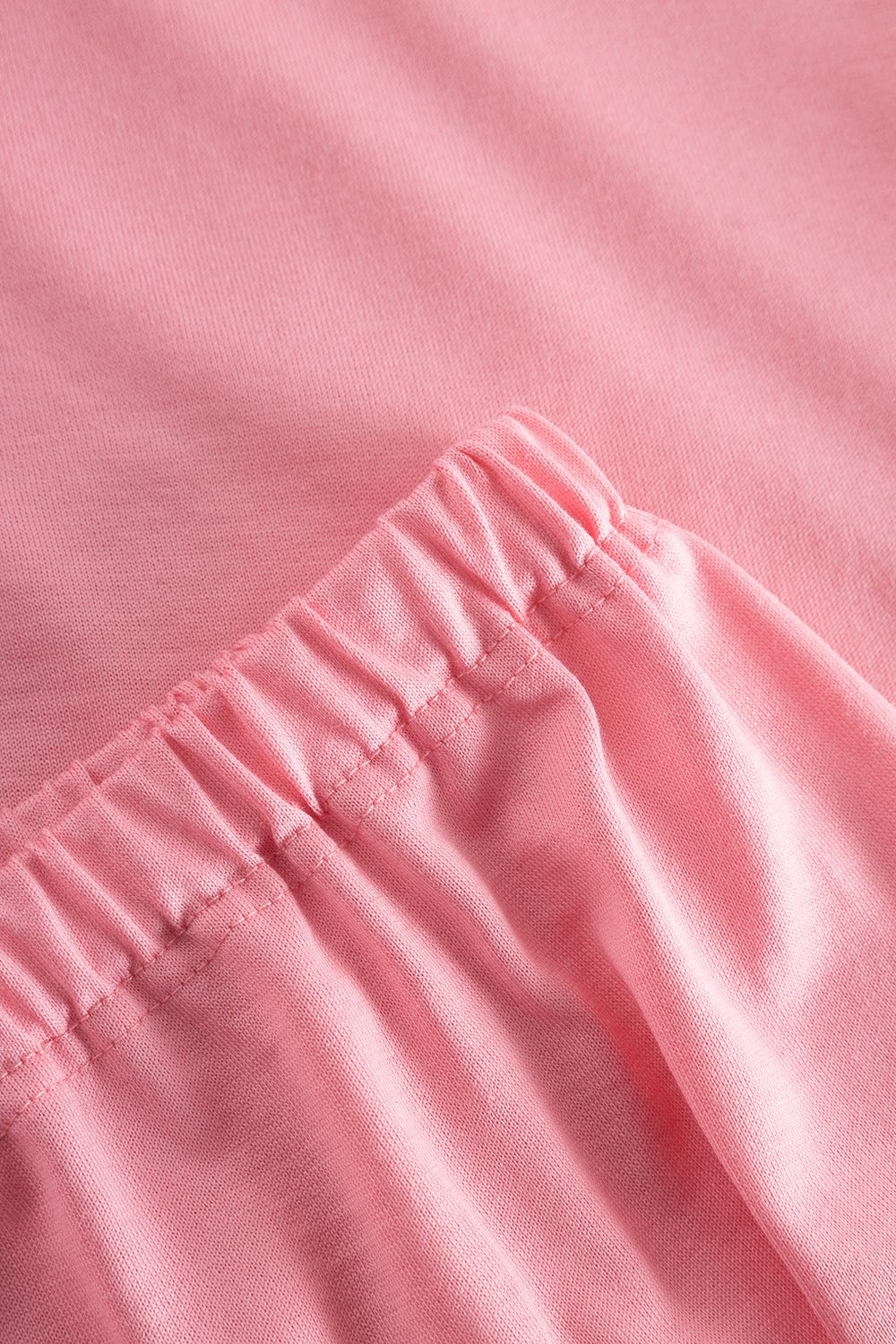 Detailbild 3 von Pyjama im Colourblocking-Style Weiß-Coralle 100% Baumwolle