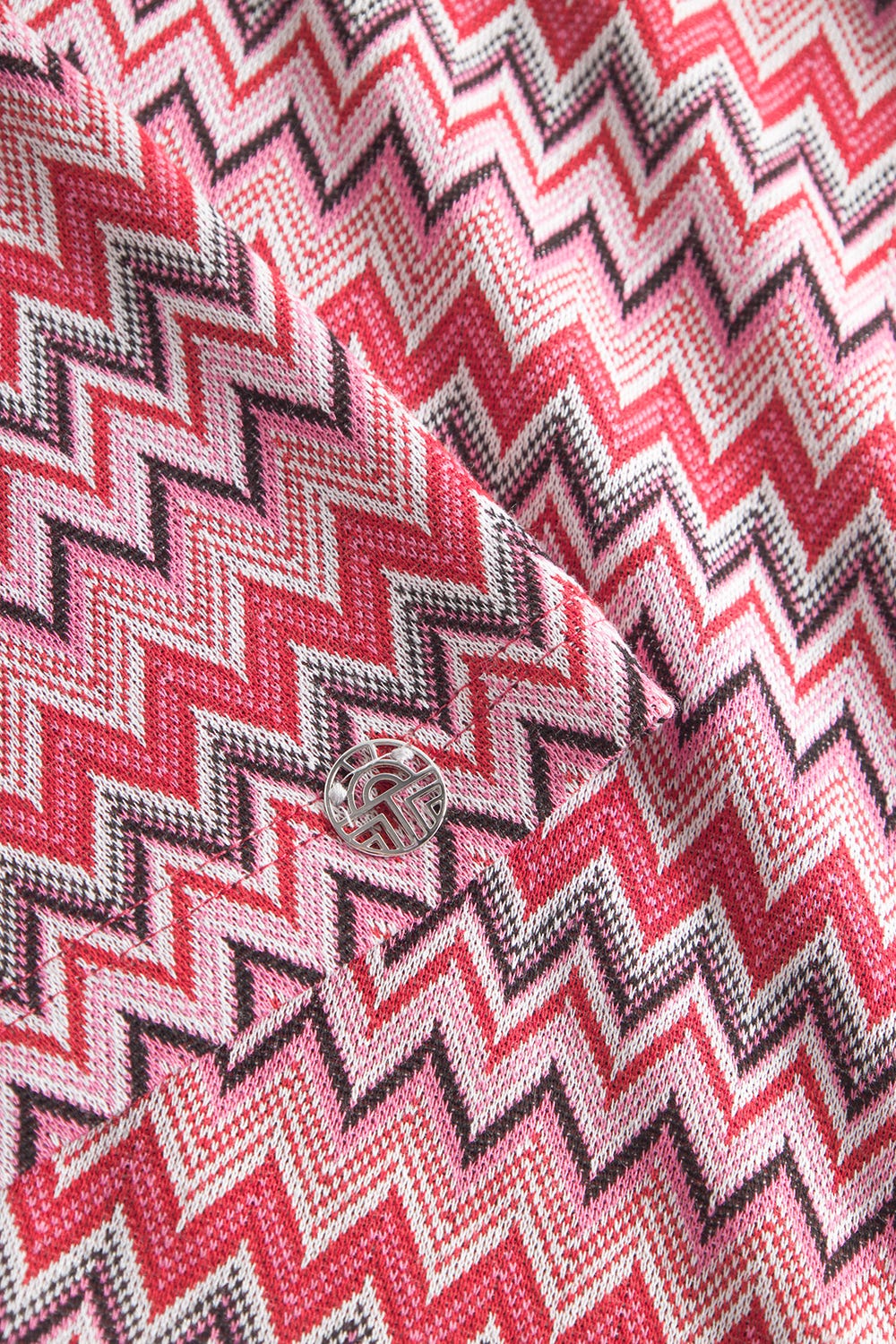 Detailbild 3 von T-Shirt im Zackenmuster Strick Materialmix