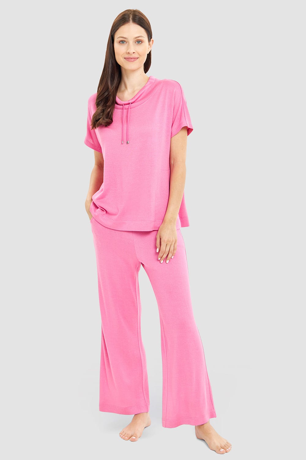 Detailbild 1 von 7/8-Hose mit Kordel-Detail Strick Viskose/Polyacryl