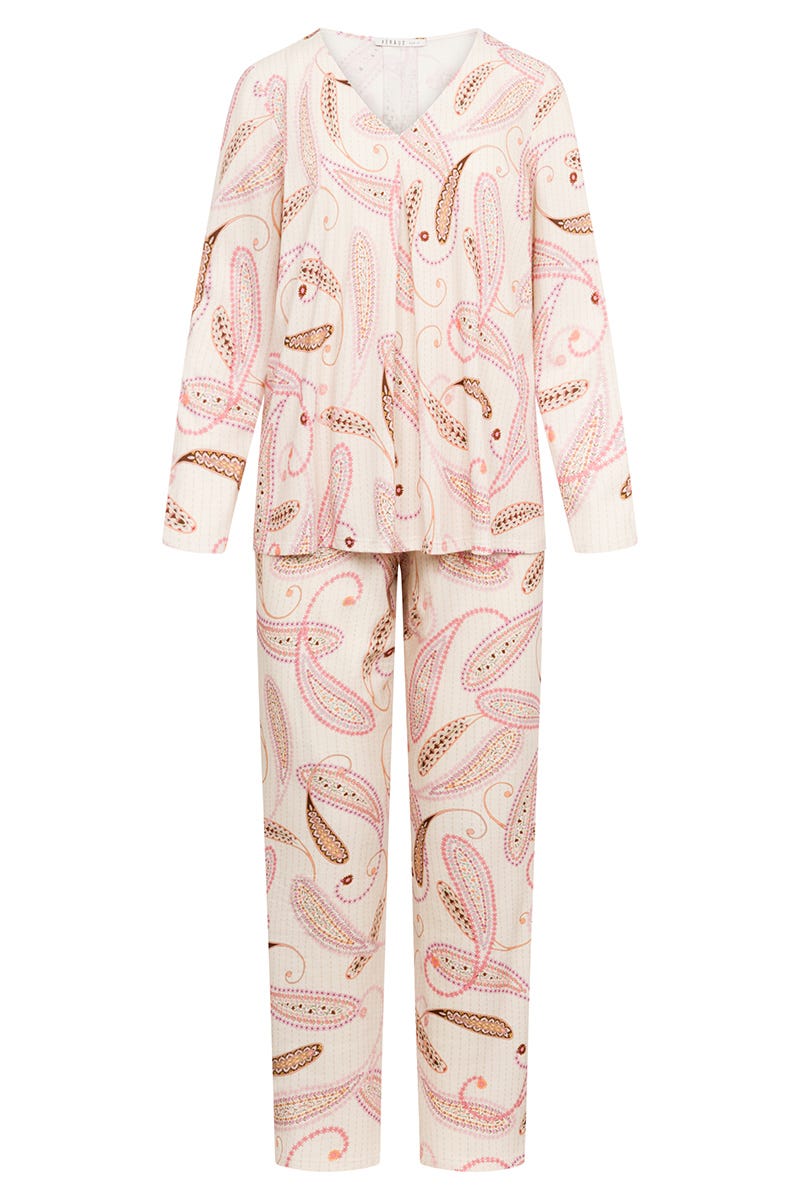 Hollowbild von Pyjama im Paisley-Druck Baumwolle/Modal