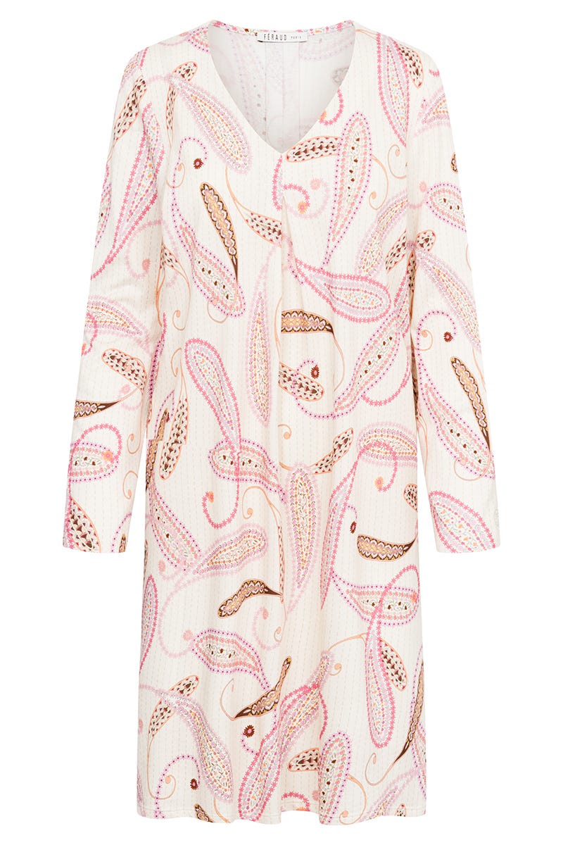 Hollowbild von Nachthemd im Paisley-Druck Baumwolle/Modal