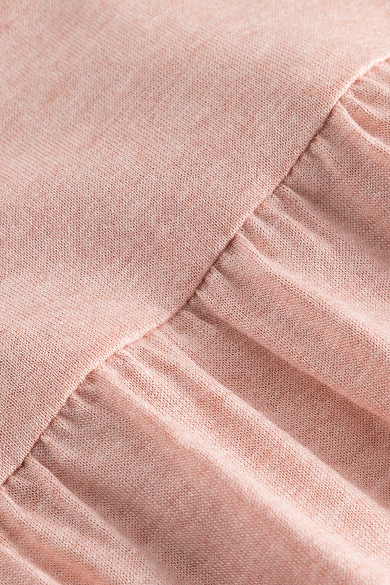 Detailbild 2 von Pyjama mit romantischen Raffungen in Rosa 100% Viskose