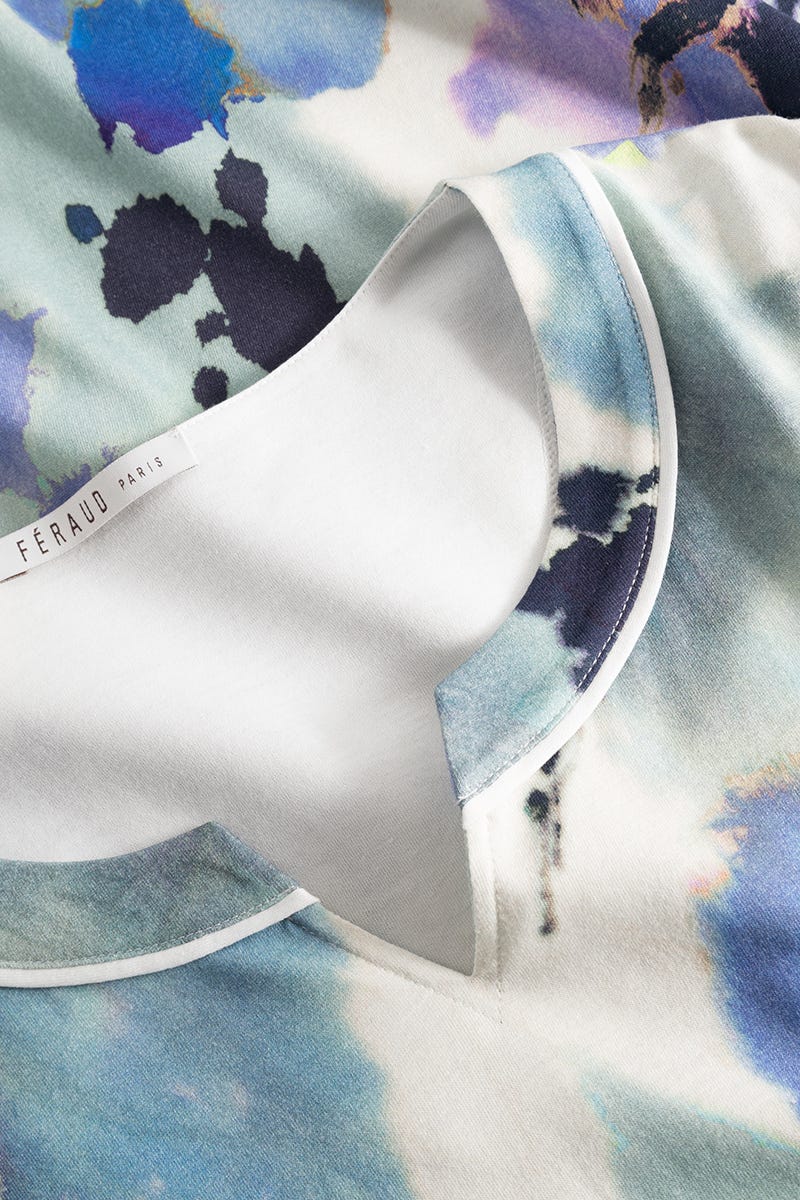 Detailbild 1 von Nachthemd im Batik-Blumendruck Baumwolle/Modal