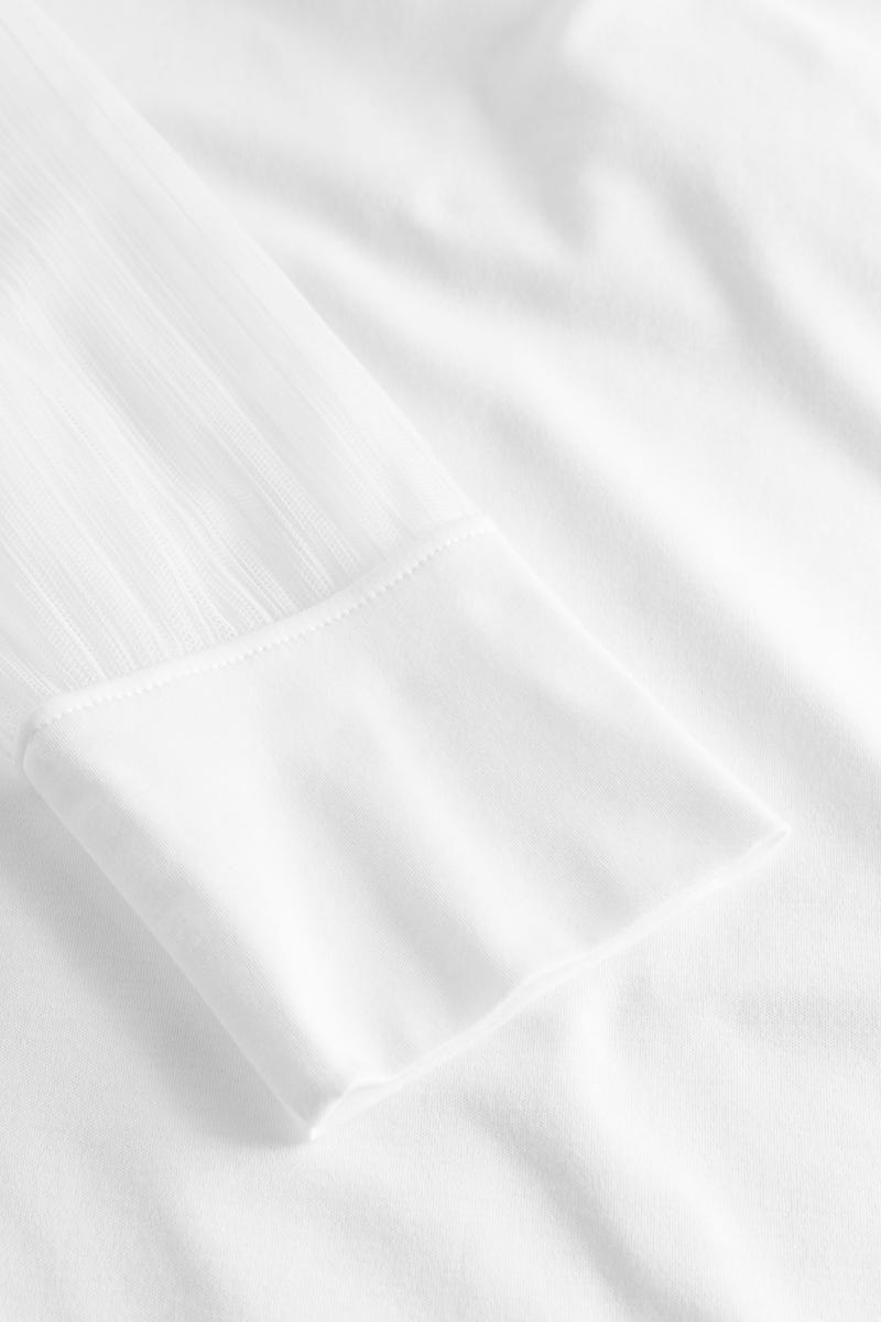 Detailbild 3 von Nachthemd mit eleganten Spitzendetails am Ärmel 100% Baumwolle