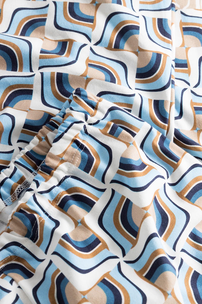 Detailbild 3 von Pyjama mit Grafikdruck Baumwolle/Modal