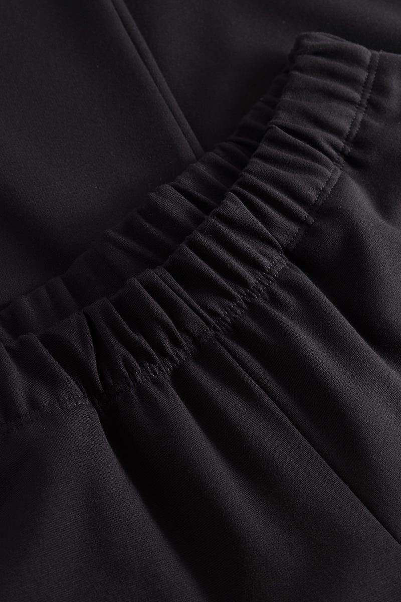 Detailbild 3 von Hausanzug im Ringelstrick aus Kuschelflor Materialmix