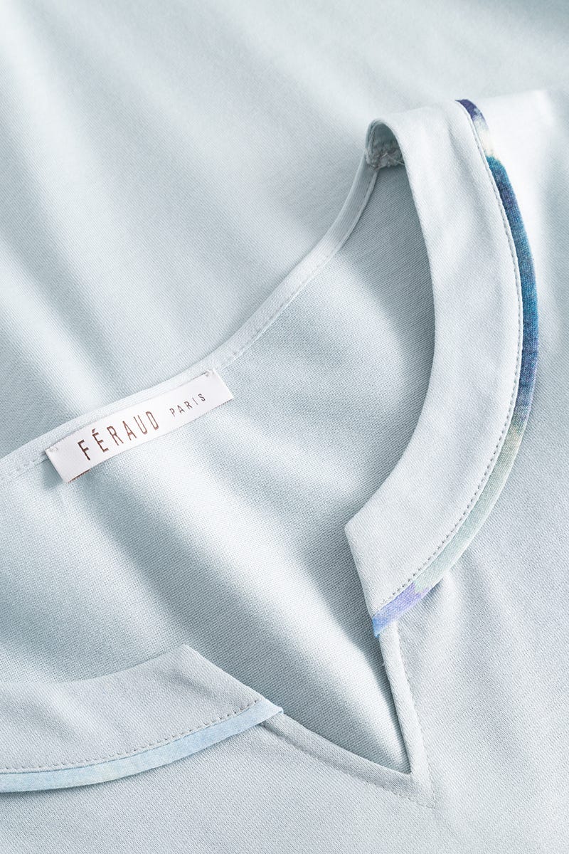 Detailbild 1 von Pyjama mit Batik-Blumendruck Baumwolle/Modal