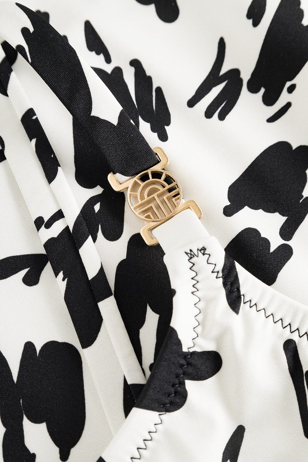 Detailbild 3 von Badeanzug im Animalprint Leo Schwarz-Weiß