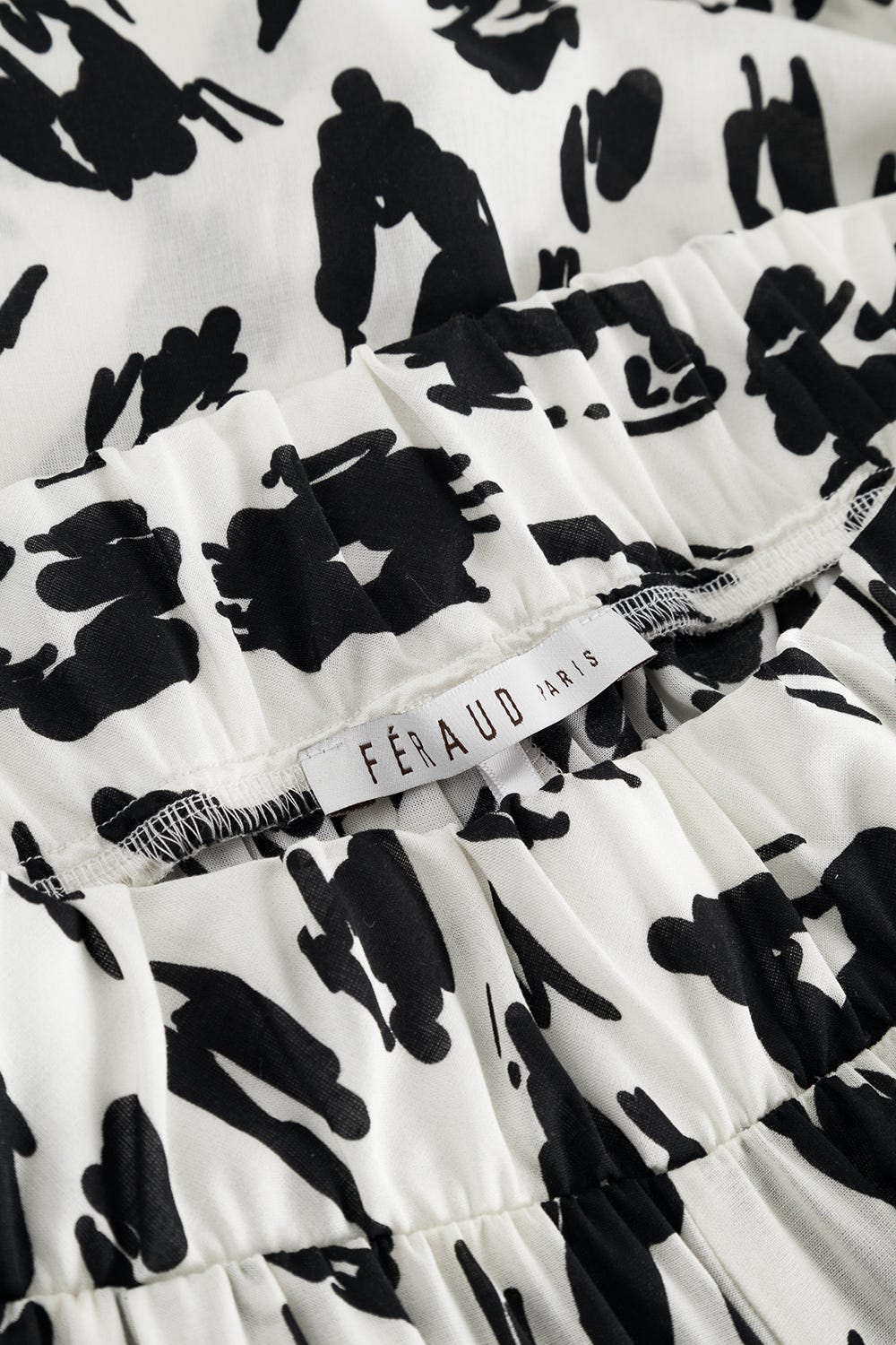 Detailbild 2 von 7/8-Strandhose im Animalprint Leo Schwarz-Weiß aus Webware Culottes