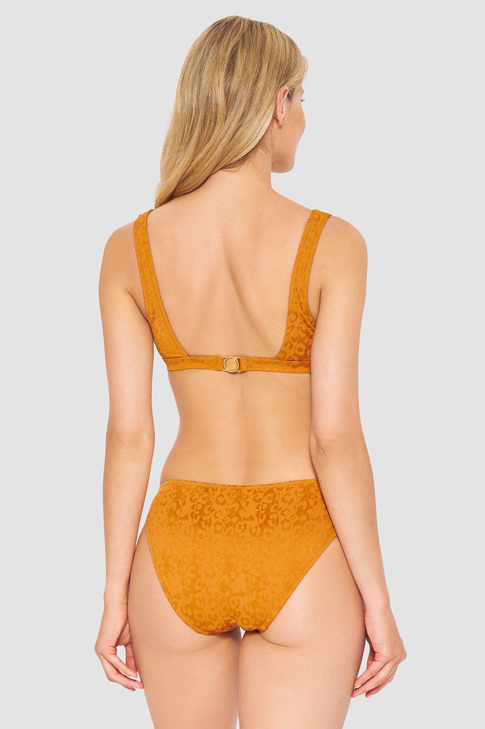 Rückansicht von Bikini im Animalprint Terrakotta Modern Leo 