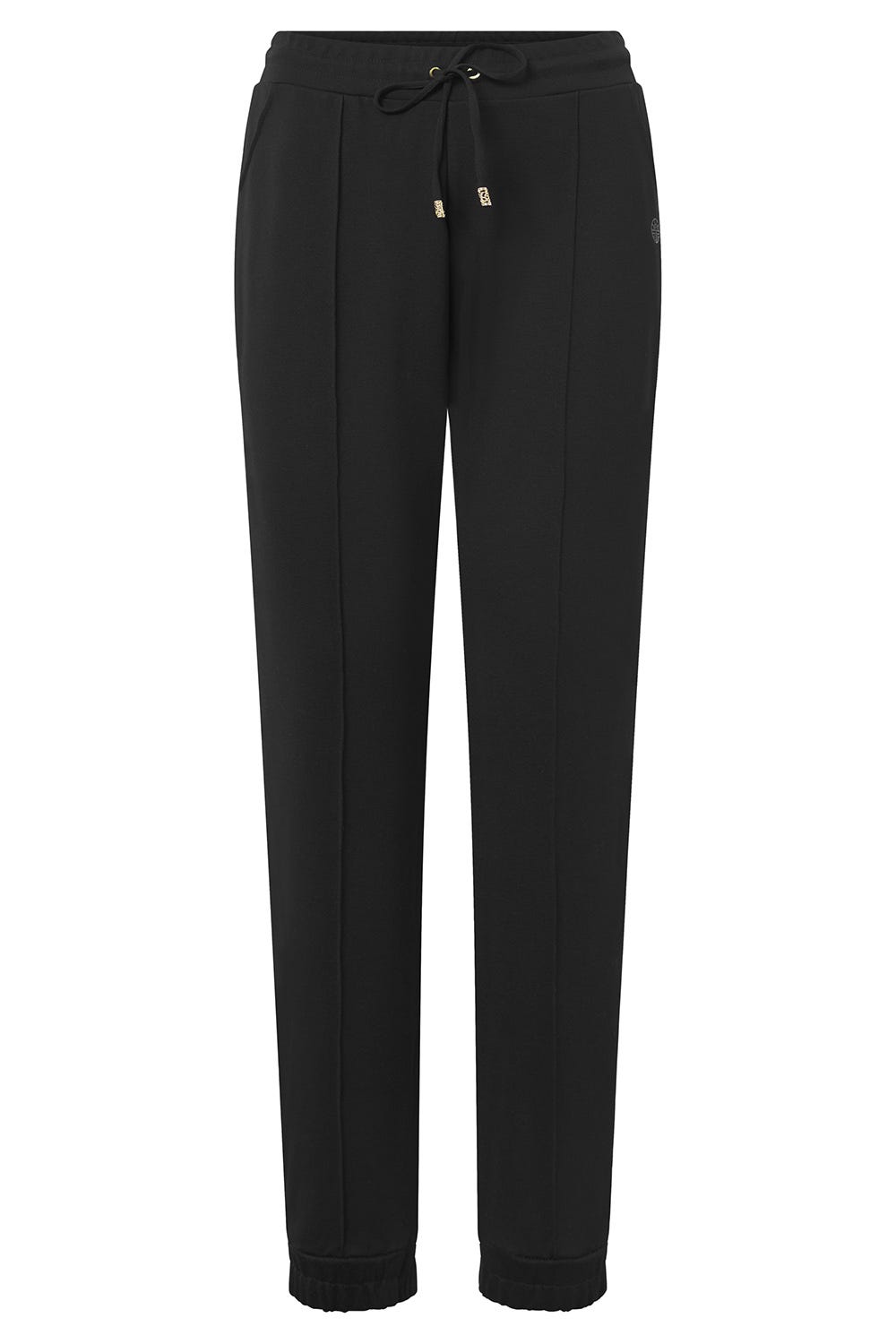 Hollowbild von Lange Hose mit sportiven Abnäher Schwarz 