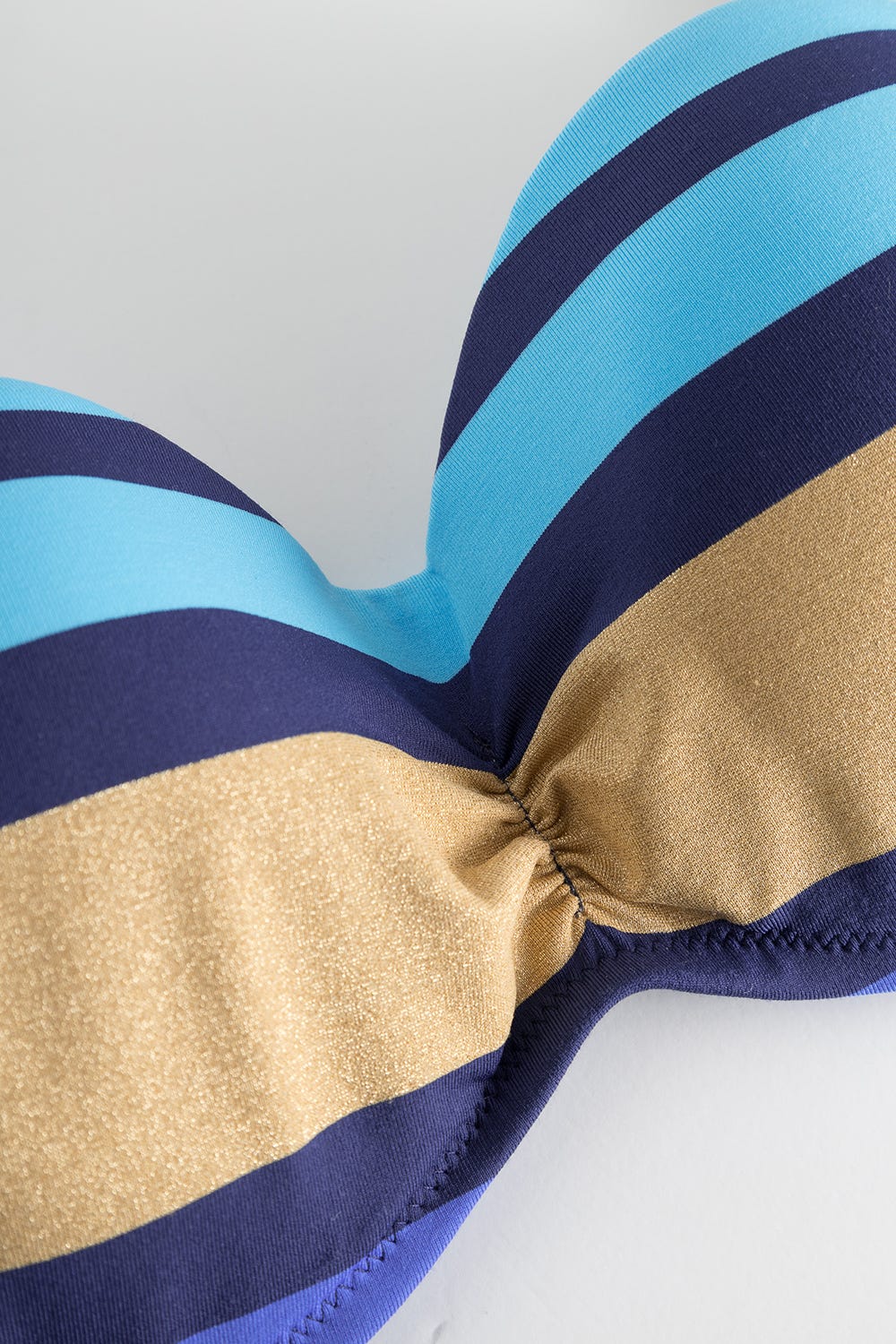 Detailbild 1 von Bikini im Streifendruck Meeresfarben