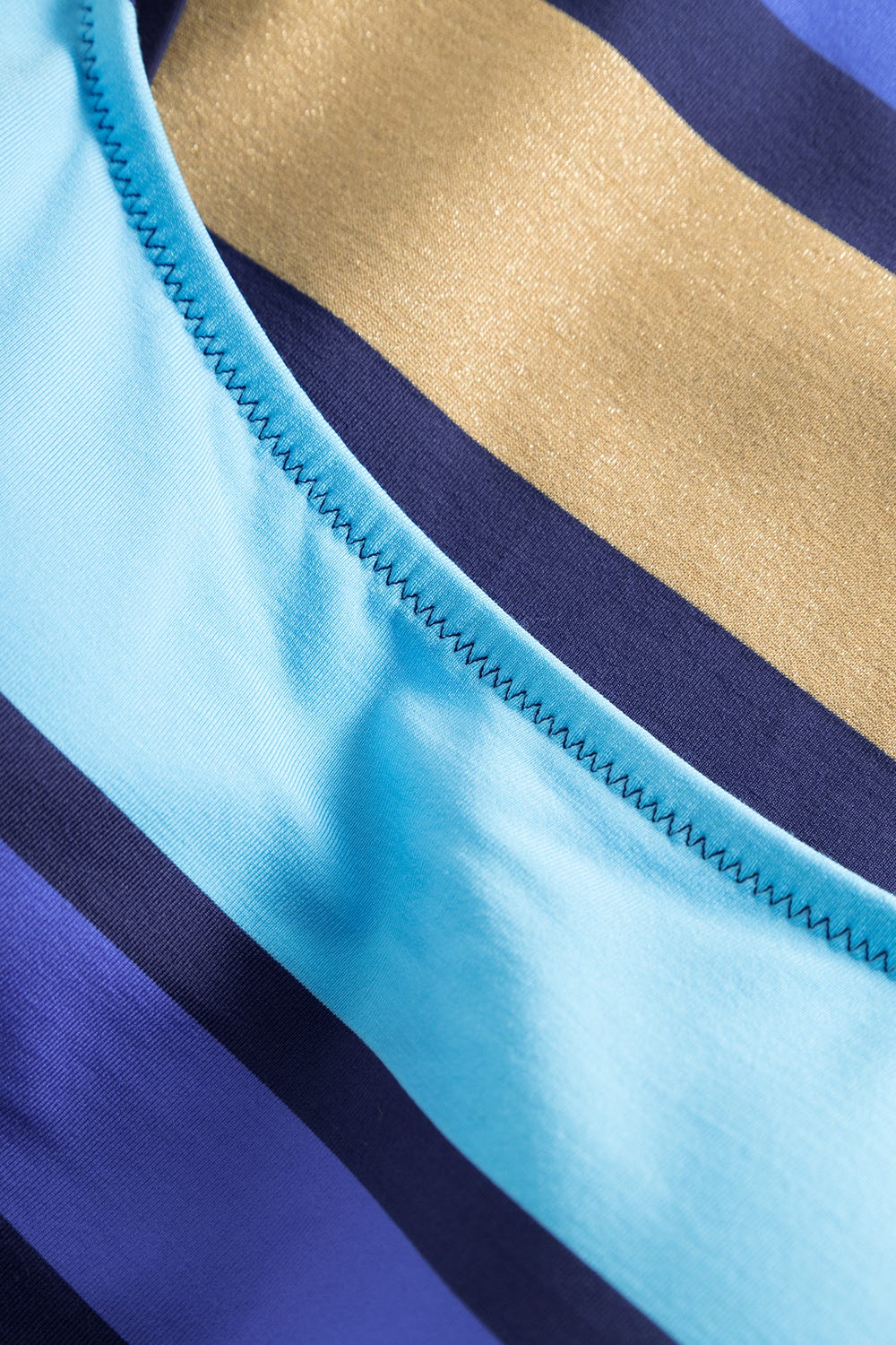 Detailbild 1 von Badeanzug im Streifendruck Meeresfarben