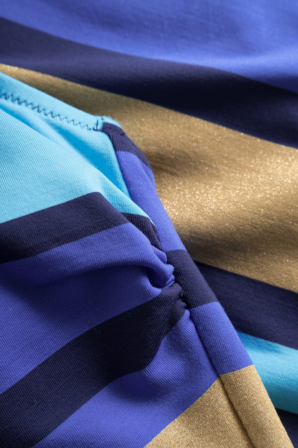 Detailbild 2 von Badeanzug im Streifendruck Meeresfarben