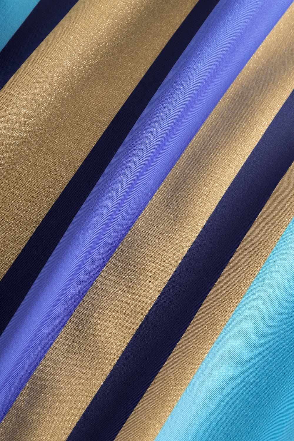 Detailbild 3 von Strandkleid im Streifendruck Meeresfarben Lycra