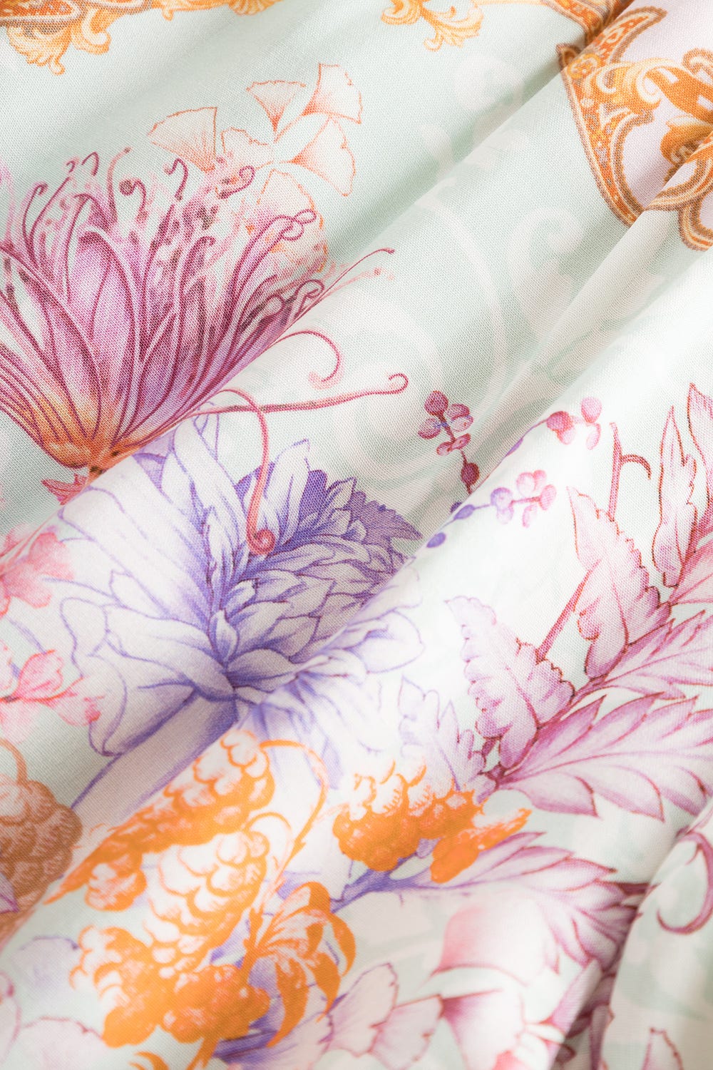Detailbild 3 von Strandhose im Ornament-Druck Unterwasserwelt Webware 100% Viskose