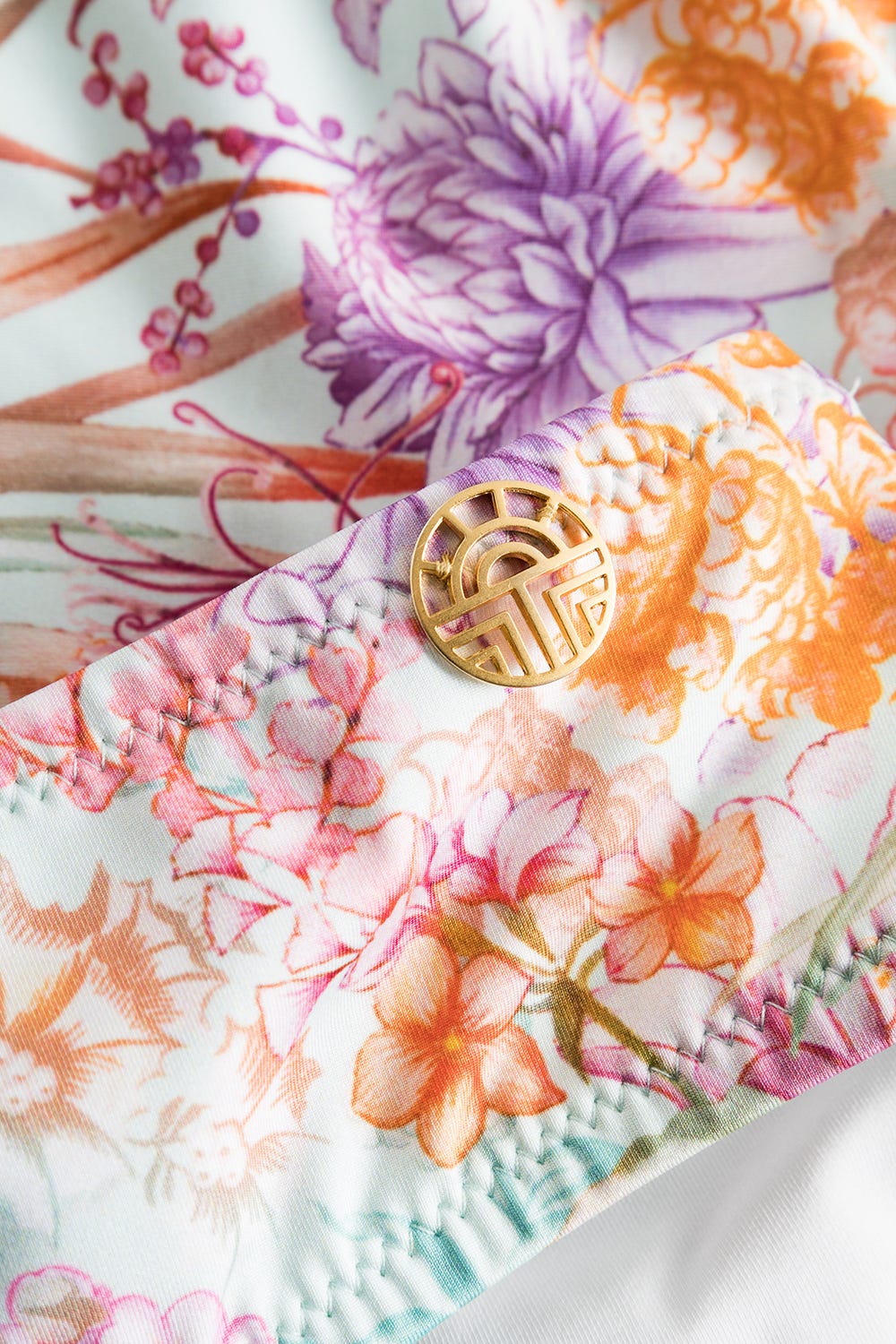 Detailbild 3 von Bandeau-Bikini im exotischen Palmen-Druck