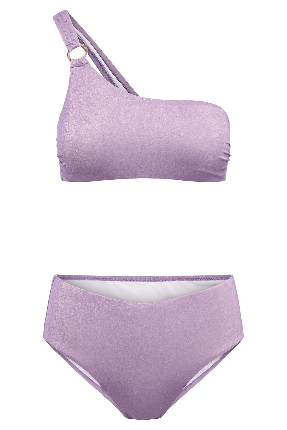 Hollowbild von Bikini mit Schimmer-Effekt Violett